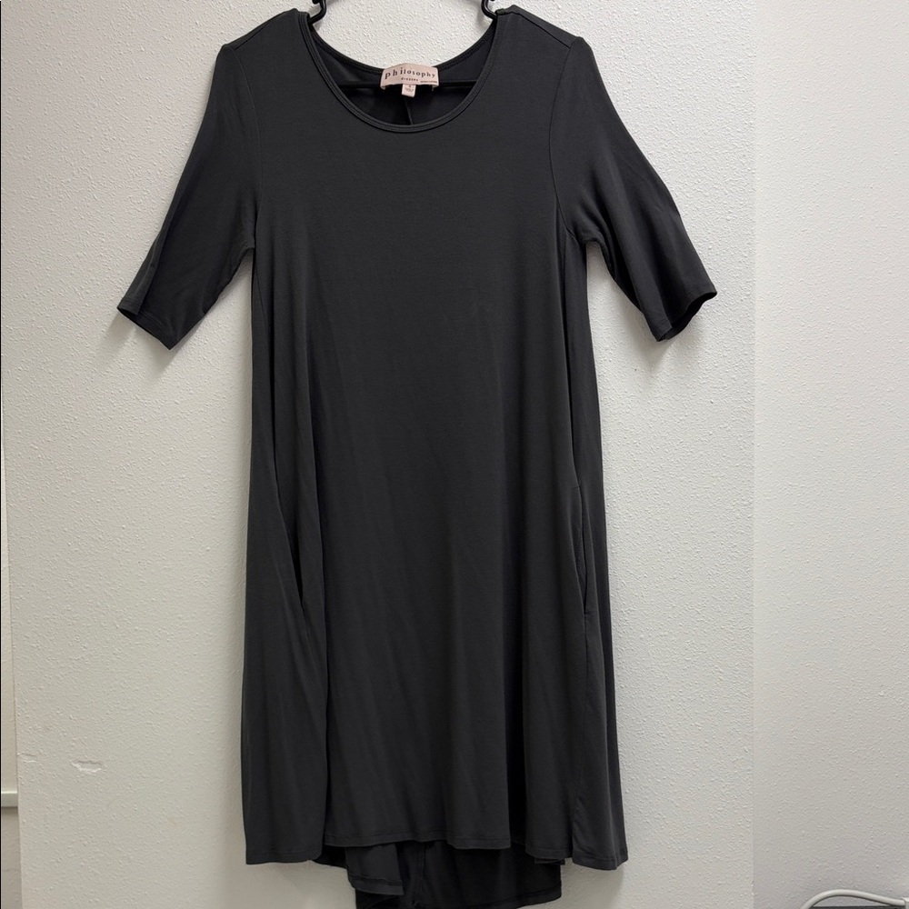 Philosophy Republic Clothing Women Hi Low Hem with pockets dress. Small